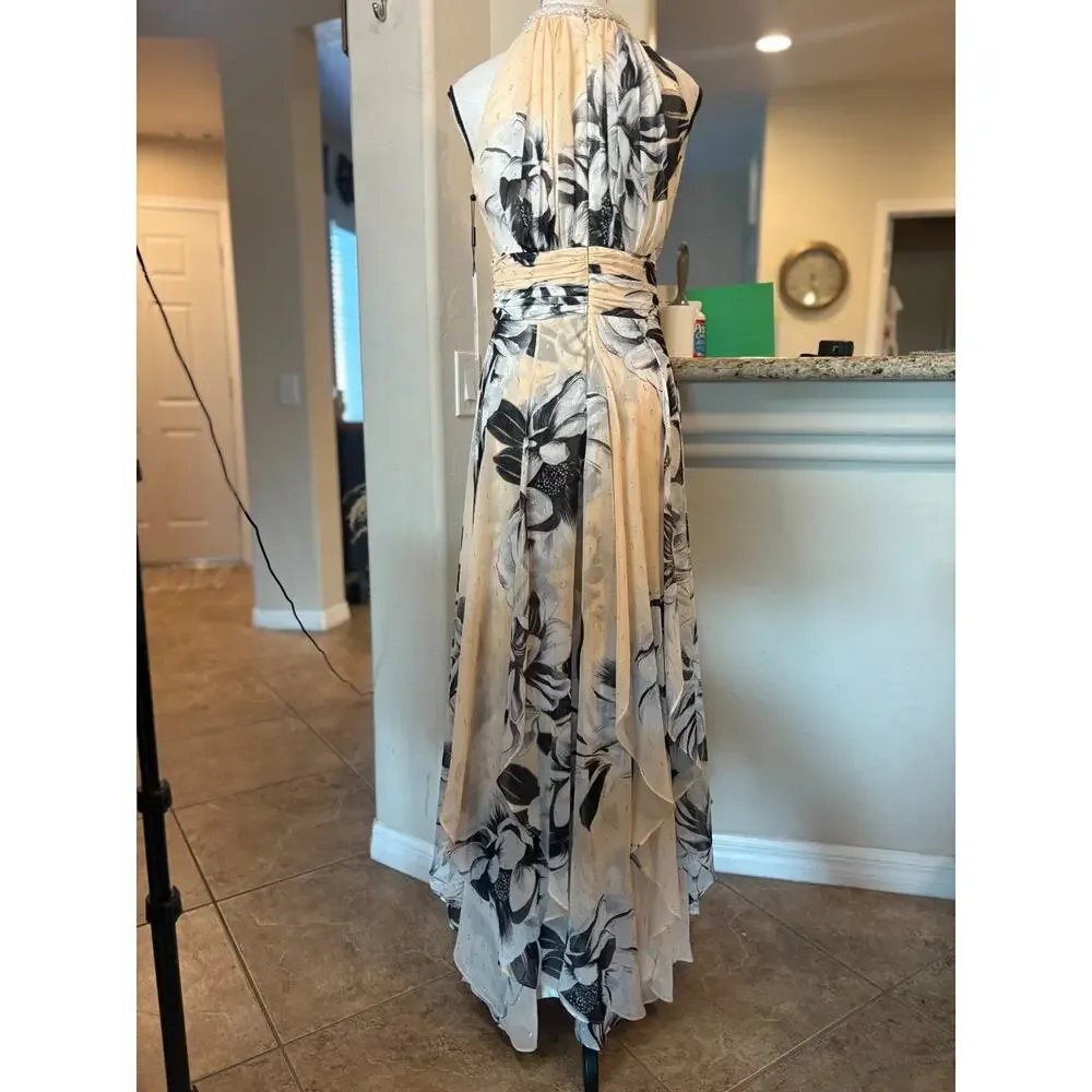 Calvin Klein Women's Halter Neck Gown with Draped Front & Beading 2 MSRP$259 - Picture 9 of 9